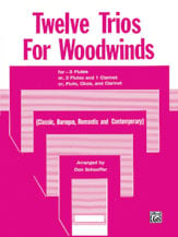 12 TRIOS FOR WOODWINDS FL/OB/CL cover